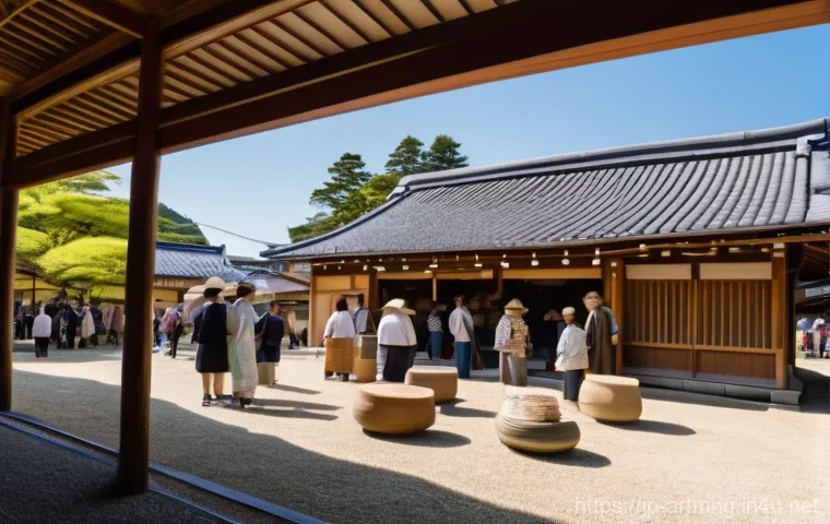 예술 공간의 경제적 가치 - Image Prompt 1: Art and Community Revitalization in a Rural Japanese Town**
