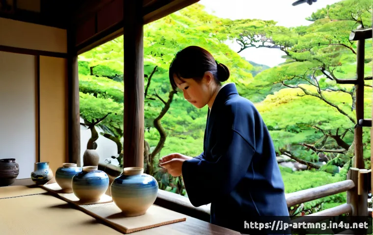 문화예술과 관광 산업 - Photorealistic cultural tourism scene in a historic Japanese district, an adult traveler admiring a ...