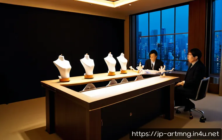 공연예술 투자 - Photorealistic modern Japanese performing arts investment meeting, confident Japanese investors and ...